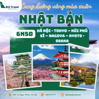 Tour Du Lịch Nhật Bản 2025: Hà Nội - Osaka - Kyoto - Tokyo 6N5Đ