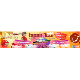 Siêu phẩm bay thẳng Hokkaido| 6 ngày 5 đêm Hà Nội – Sapporo – Noboribetsr – Otaru – Daisetsuz| Hotel 4***