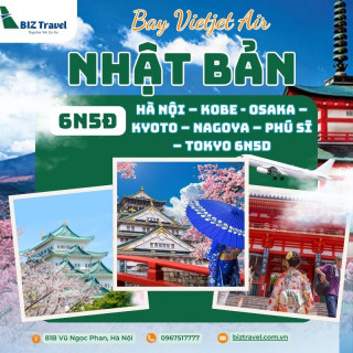 Cung đường vàng Nhật Bản: Osaka – Kyoto – Nagoya – Phú Sĩ – Tokyo