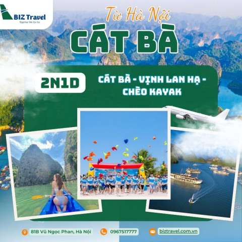 |Đoàn riêng| Du lịch Cát Bà 2 ngày 1 đêm giá tốt khởi hành từ Hà Nội