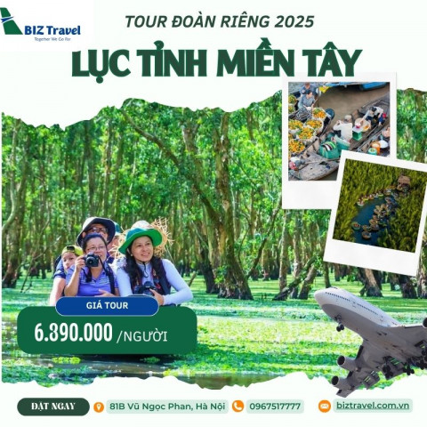 Tour Miền Tây: Cần Thơ - Sóc Trăng - Bạc Liêu - Cà Mau - Đất Mũi - Châu Đốc
