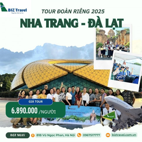 Du lịch Nha Trang - Đà Lạt 5N4D từ Hà Nội (Đoàn riêng)