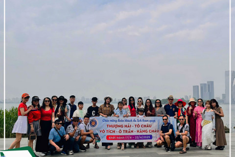 Đoàn khách du lịch Thượng Hải - Tô Châu - Ô Trấn cùng Biztravel