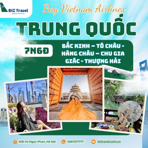 Du lịch Bắc Kinh - Thượng Hải 7 Ngày từ Hà Nội bay Vietnam Airlines