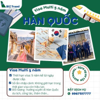 Dịch Vụ Làm Visa Hàn Quốc Multi 5 Năm