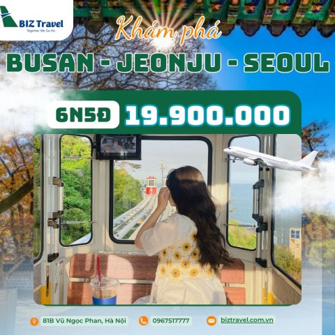 Tour Singature | Hàn Quốc: Busan - Jeonju - Seoul 6N5D từ Hà Nội